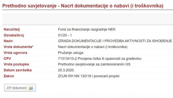 Objavljeno Izvješće o provedenom prethodnom savjetovanju
