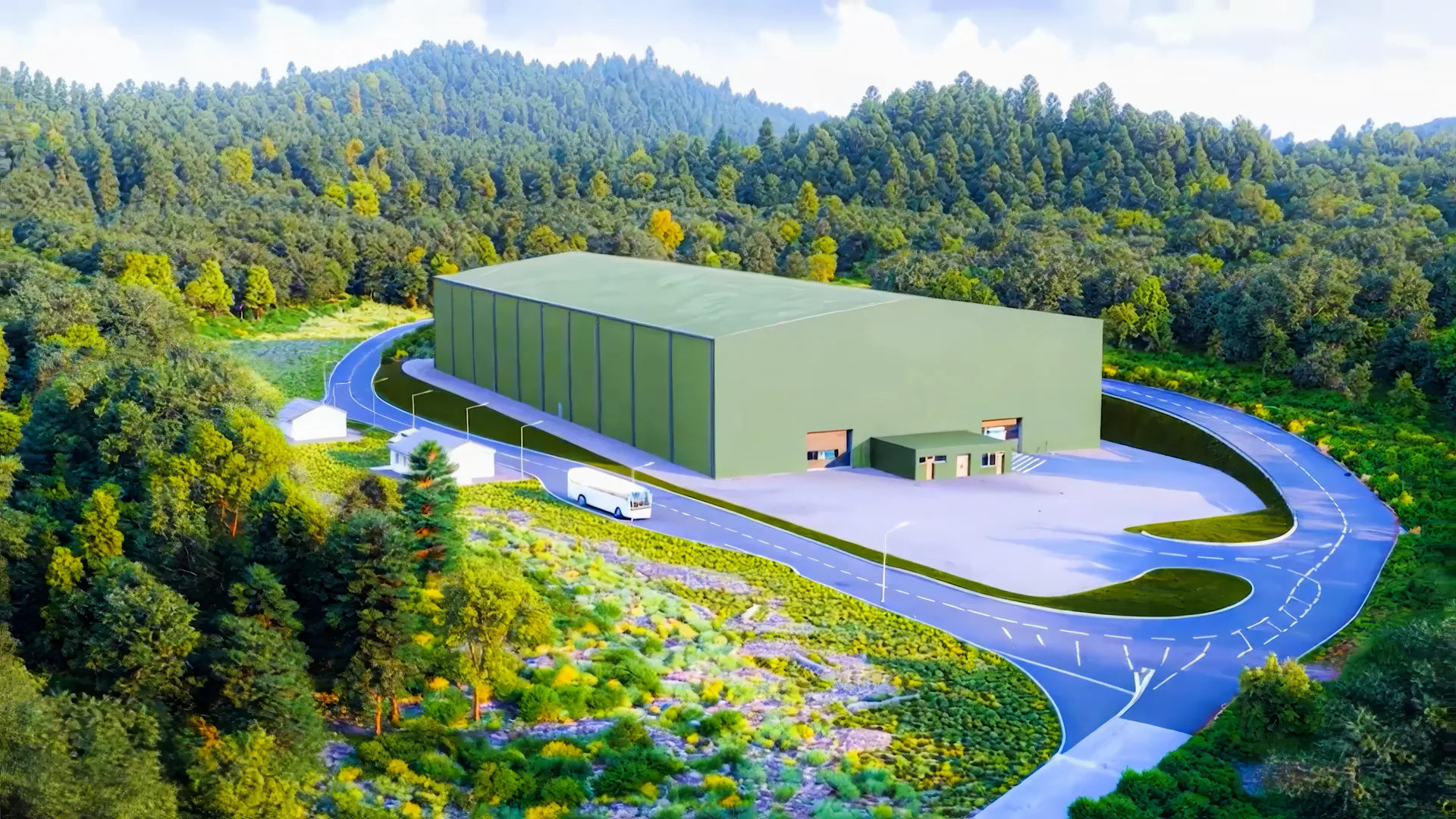 Vizualizacija dugoročnog skladišta za nisko i srednje radioaktivni otpad iz NE Krško